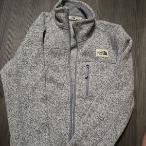 The North Face Heathered Gray Zip-Up Jacket
